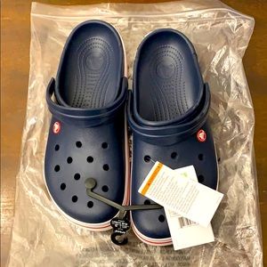 Men’s Crocband Crocs- Navy (relaxed fit)